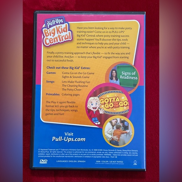 Huggies Pull Ups 2008 Big Kid Central Potty Training Success DVD English & Spnsh - Picture 4 of 10